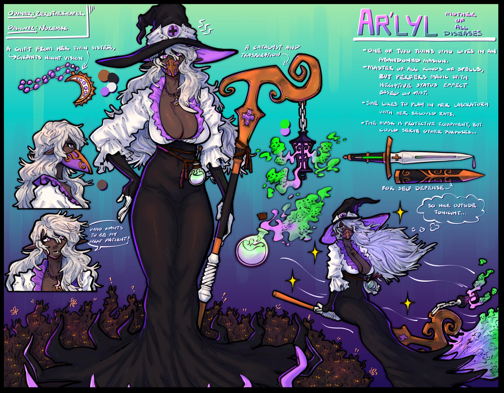 Spread Page Render - Character Design $200